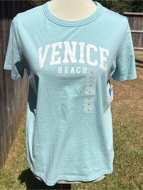 Old Navy Light Blue 'Venice Beach' Graphic Tee - Men